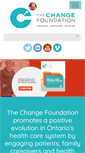 Mobile Screenshot of changefoundation.ca